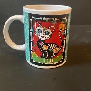 Did De Los Muertos El Gato Mexican Art Mug